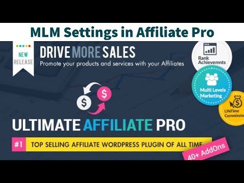 MLM setting of ultimate affiliates pro plugin | Create MLM website in WordPress