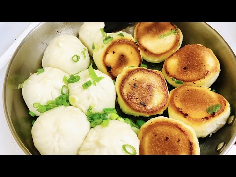 【生煎肉包】达哥也是第一次吃到这么好吃的煎包！Pan-Fried Pork Bun.