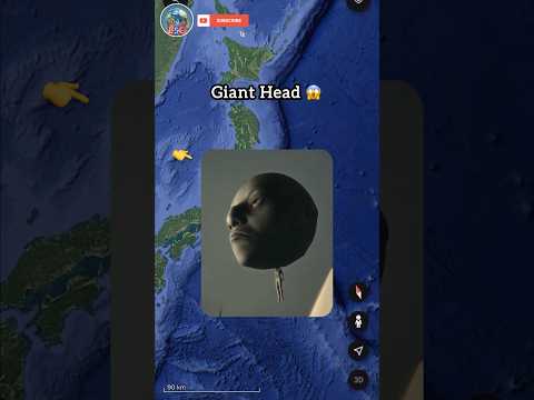 Giant Head Found On Google Earth 😱 #shorts