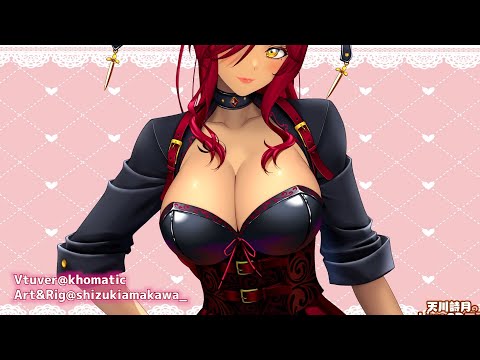 【Live2D model Show Case】魅惑的な胸の揺れBreast movement of khoma model