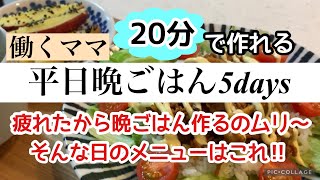 【仕事から帰宅後に作る晩ご飯③】手抜きに見えない時短料理/夜にラクする20分ごはん/頑張れない日の晩ご飯/アラフォー主婦/フルタイム勤務