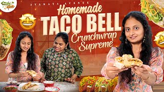 Homemade TACO BELL Crunchwrap Supreme🌮| Easy Copycat Recipe | Vegetarian with TOFU (Eng. Subtitles)