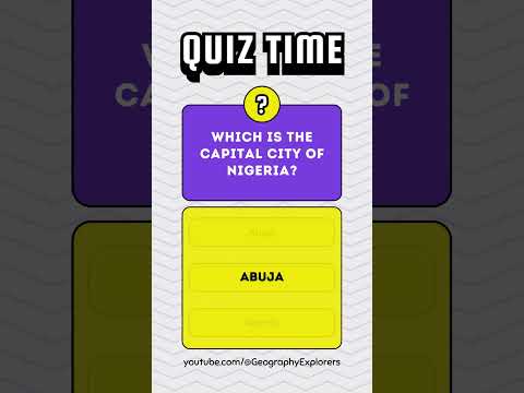 Wich is the capital city of Nigeria ? #shorts #countries #geography  #city #viral #explore  #nigeria