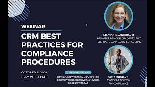 CRM Best Practices and Compliance Procedures