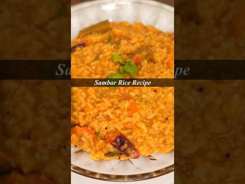 Sambar Rice / Sambar Sadam Recipe | #shorts #foodrecipe