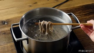 [How to boil raw soba] The basics of cooking! Delicious at home ♪ ｜ macaroni