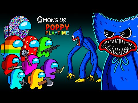 Crazy AMONG US vs. HUGGY WUGGY | FNAF ANIMATRONICS | Among Us Animation