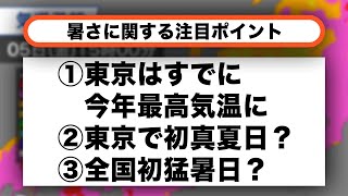 【夏日、真夏日、猛暑日…】今日の暑さの３つのポイント