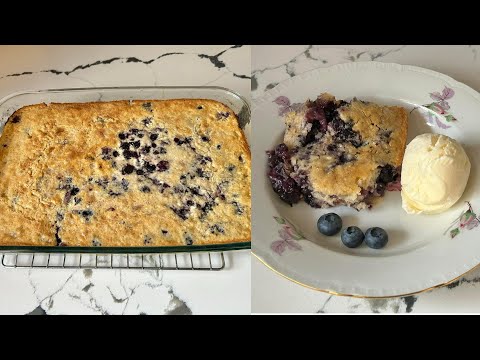 Fresh Blueberry Cobbler - Southern Blueberry Cobbler Recipe - Ellen’s Homemade Delights 🫐