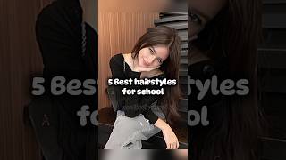 5 hairstyles for school 🎀 #hairstyle #aesthetic #fypシ゚viral