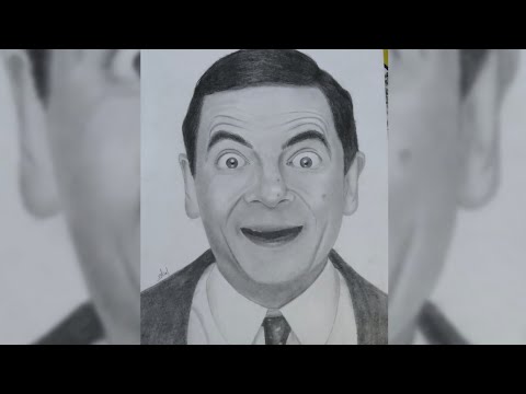 Drawing Mr. Bean | Rowan Atkinson | #mrbean #drawing #sketchart