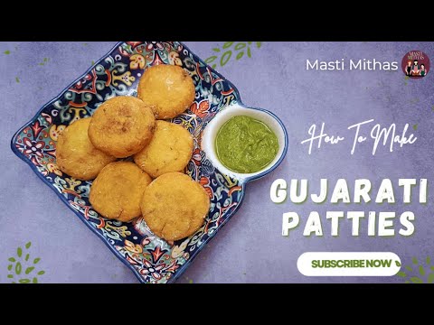 Gujarati Matar Patties Tasty Snack Recipe | Ragda Patties