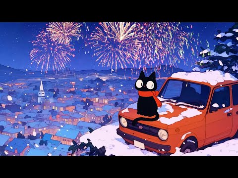 Chill into 2025 🎇 Lofi Hip Hop for New Year's Relax, Focus, Chill [Winter Vibes]