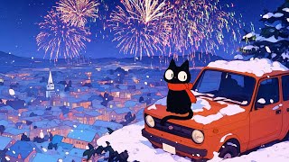 Chill into 2025 🎇 Lofi Hip Hop for New Year's Relax, Focus, Chill [Winter Vibes]