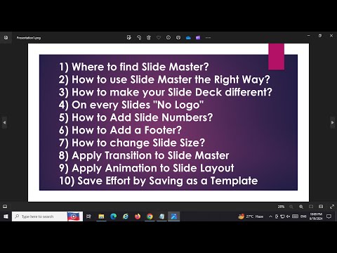 PowerPoint Slide Master: Ultimate Guide to Professional Presentations || Tips & Tricks