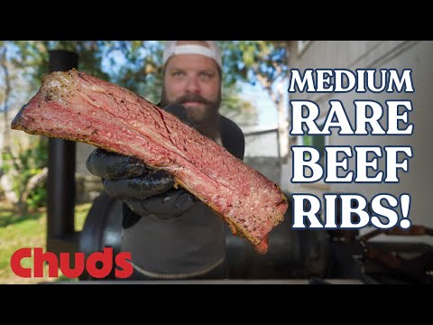 Tender Medium Rare Beef Ribs! | Chuds BBQ