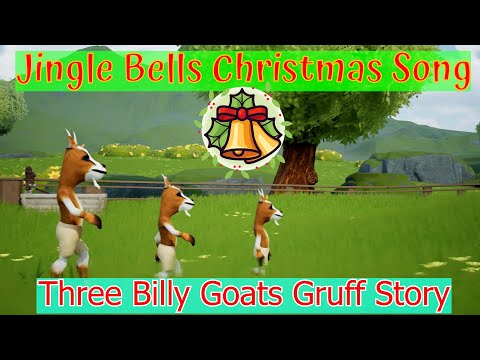 Jingle Bells Xmas Song for Kids | Three Billy Goats Gruff Storytime for Children