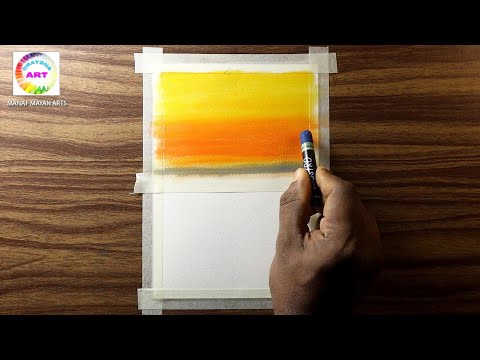 Creating a Vibrant Sunset Sky with Oil Pastel Tutorial and Tips for Beginners  #drawingtechniques