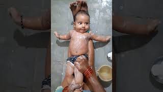 How to Bath a Baby|| Indian Style bath a new born baby|| step by step process||