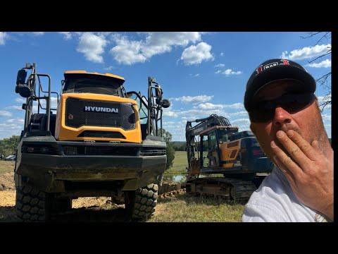 Aaron Falls Head Over Heels For The New Ha30 Haul Truck As Big Dozer Goes Down!!