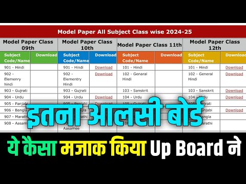 Up Board वालो student's के साथ ऐसा न करो | up board exam 2025 | Model Paper 2025