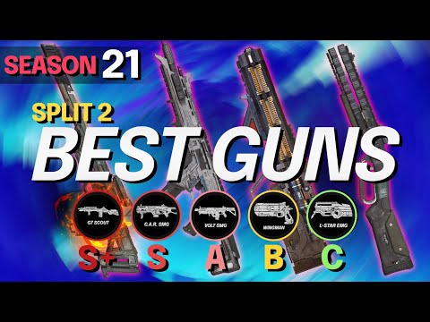 NEW SEASON 21 SPLIT 2 WEAPONS TIER LIST - BEST and WORST GUNS - Apex Legends S21 Guide