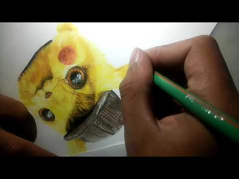 pokemón, Pikachu, detective Pikachu dibujo