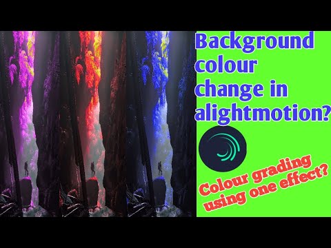 NEW COLOUR GRADING VIDEO IN ALIGHTMOTION using one effect/Background colour changing in kannada 2021