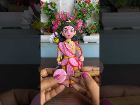 DIY clay Ram Lalla idol making #shorts