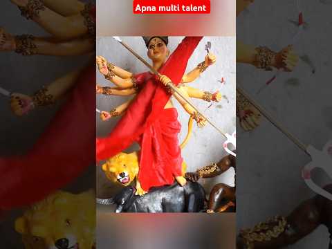 Durga Mata || Durga Mata colour and Decoration #Shorts