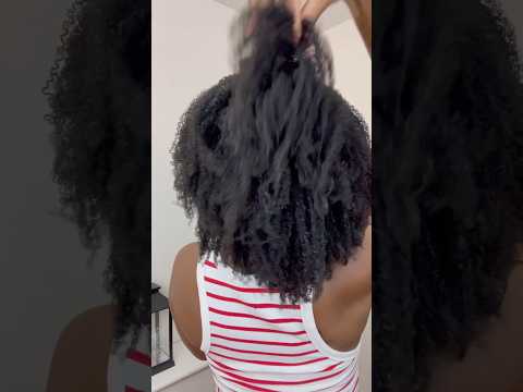 Wash N Go Kinky Coily Natural Hair | Fenty Hair The Gelly Type Gel ✨#shorts #washngo #naturalhair