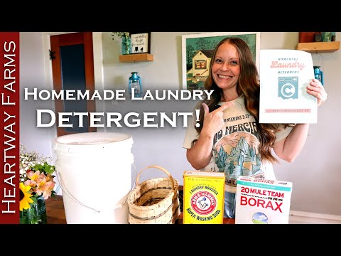 How to make laundry detergent: Clean, Homemade, Money Saving, Recipe! | Heartway Farms