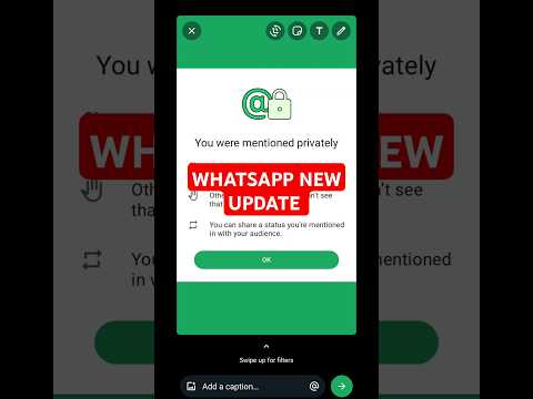 WhatsApp New Update | WhatsApp New Update Status Mention | New WhatsApp Update | 2024