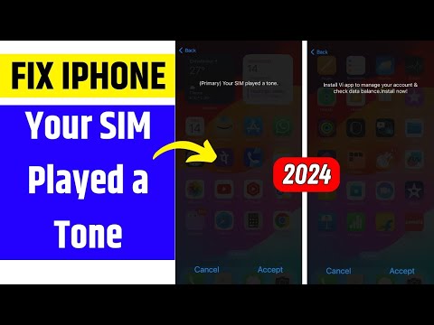 How to turn Off your Sim played a tone | your sim played a tone iphone