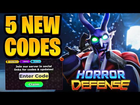 ❄️NEW❄️ ALL WORKING CODES FOR HORROR TOWER DEFENSE! ROBLOX HORROR TOWER DEFENSE CODES