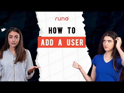 How to add a user | Web Version | Runo