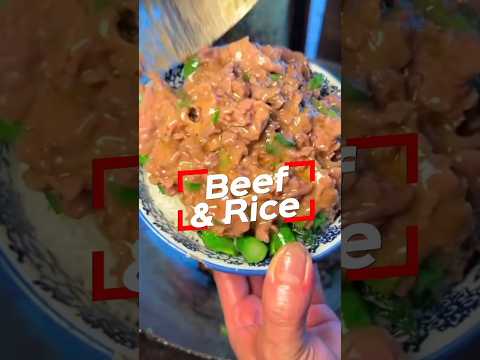 Chinese beef & rice cooking #chinesefood