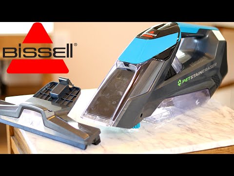 BISSELL PET STAIN ERASER Cordless Carpet Cleaner Review & DEMO