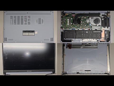 ASUS X1502Z Disassembly RAM SSD Hard Drive Upgrade Battery LCD Screen Replacement Repair