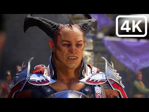 Mortal Kombat 1 Shao Kahn, Motaro, Sindel and Raiden Reveal Gameplay Trailer MK12 (2023) 4K Ultra HD