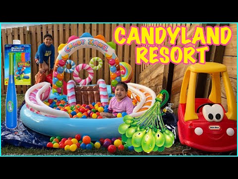 CANDYLAND RESORT WITH BUNCH O BALLOONS