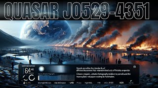 O ASSUSTADOR QUASAR J0529 | O OBJETO mais BRILHANTE do UNIVERSO! TRILHÕES de VEZES MAIS que o SOL!