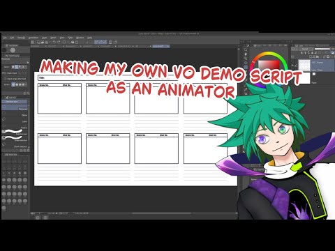 Making My #Storyboard and Script Line for My Voice Over Demo