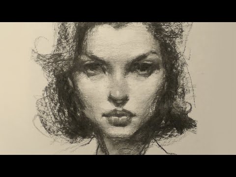 Olivia • Drawing with Charcoal