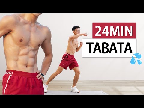 爆汗挑戰🔥 24分鐘快速燃脂Tabata、告別大肚腩 | 24 MIN FAT BURN TABATA HIIT WORKOUT