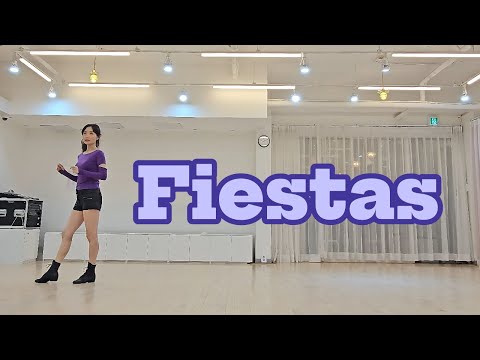 Fiestas Line Dance Tutorial l Beginner l 피에스타 라인댄스 설명영상 l Linedancequeen l Junghye Yoon