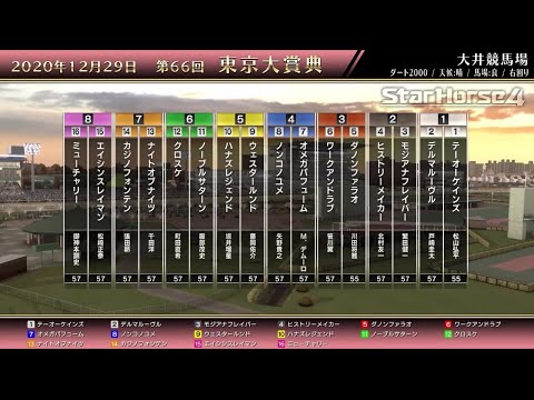 【StarHorse4】第66回 東京大賞典(GⅠ) シミュレーション映像