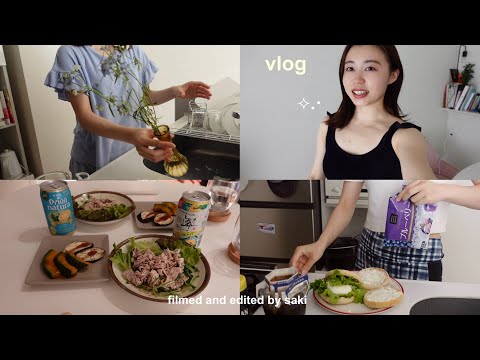 vlog)am6:00 早起きした社会人の休日🌤ヘルシーに私らしく過ごす🥣週末料理🍳🥗同棲カップルのおうち時間.ピラティス🧘🏻‍♀️