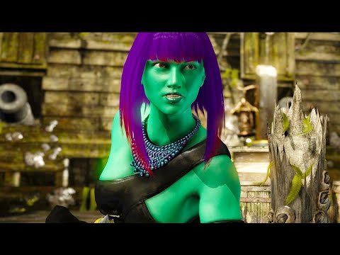 Gamora Tanya Vs X-Men Mileena PC Mod All Intro Dialogues 4K Ultra HD