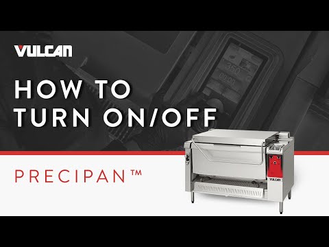 How to Turn the Power On and Off  for the Vulcan PreciPan™